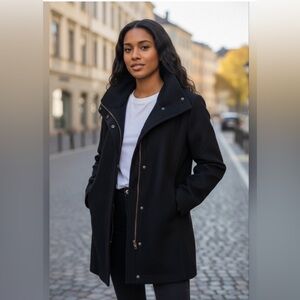 Pendleton Campbell 80% virgin Wool Water-Resistant Lined Full Zip Coat Women med